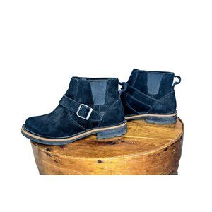 L.L.Bean Old Port Chelsea Ankle Boots | Black Suede | Women’s 6 | Like New